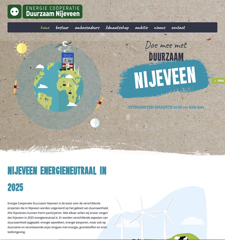 Website Duurzaamnijeveen